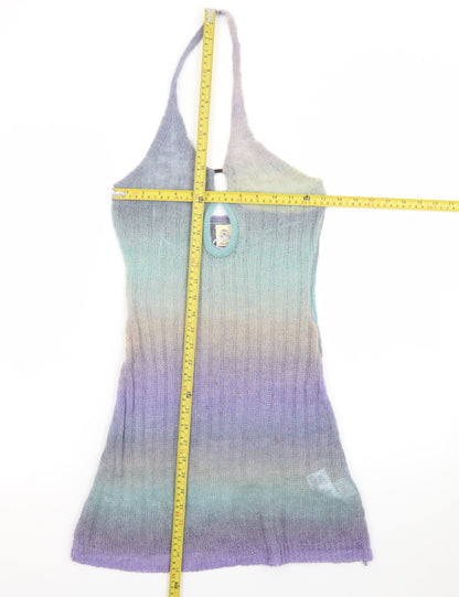Urban Outfitters Women’s Multicoloured Halter Knit Slip Dress S