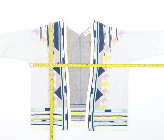 Marks and Spencer Womens Multicoloured Size 10 Aztec Knit Cardigan