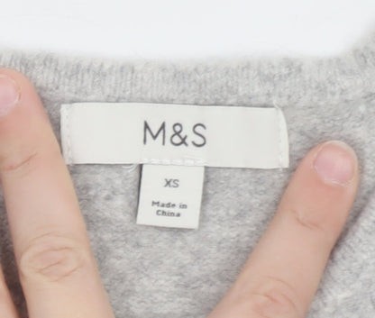 Marks and Spencer Womens Grey Knit Sleeveless Vest XS