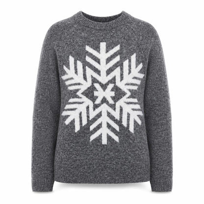 Marks & Spencer Women’s Grey Snowflake Knit Jumper XS