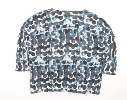 Jigsaw Women’s Multicoloured Cotton Silk Crew Neck Jumper Size S