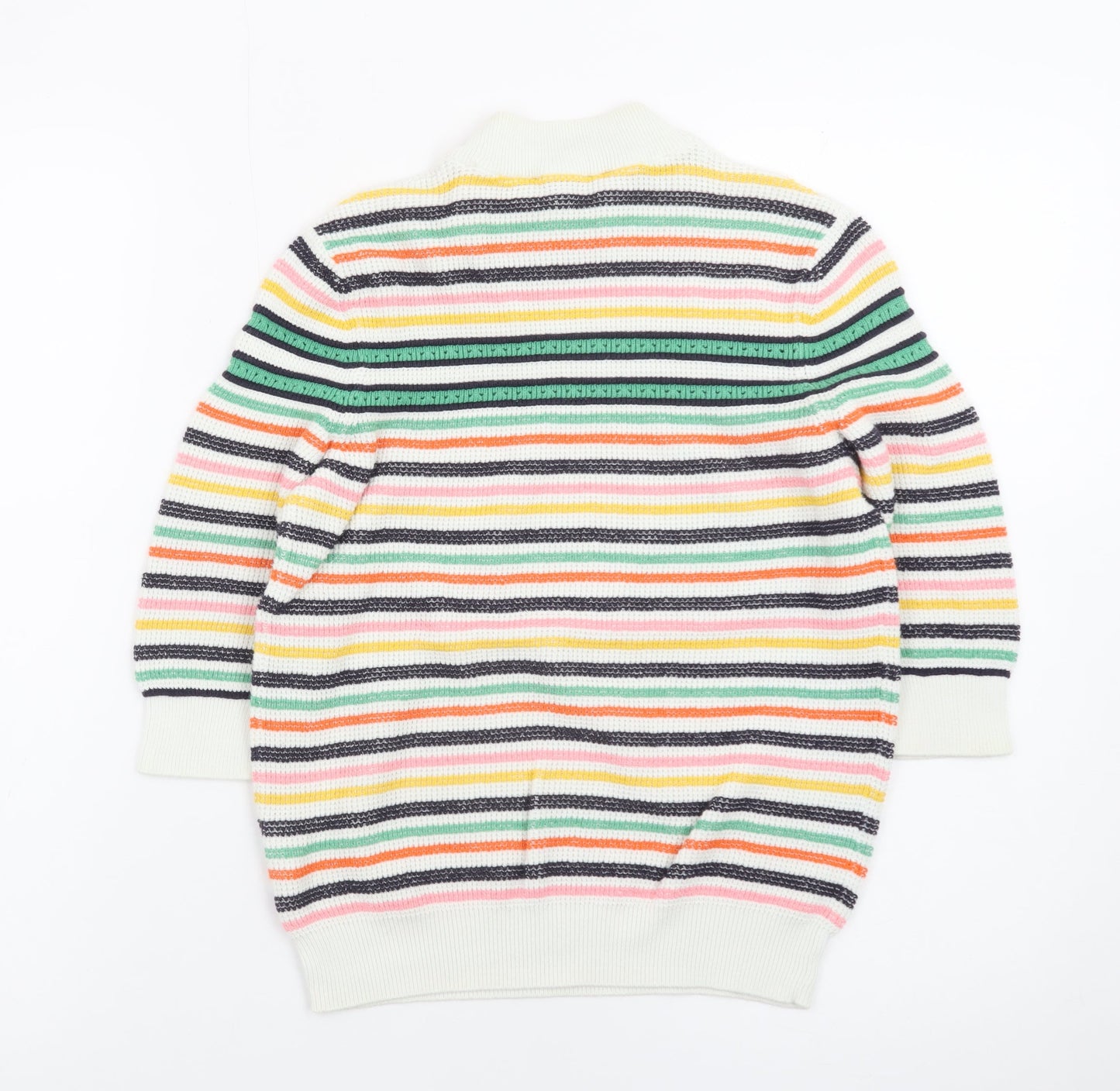 & Other Stories Women Multicoloured S Striped Mock Neck Pullover Jumper