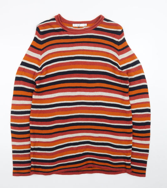Isle Women Multicoloured 14-16 Striped Knit Jumper Dress