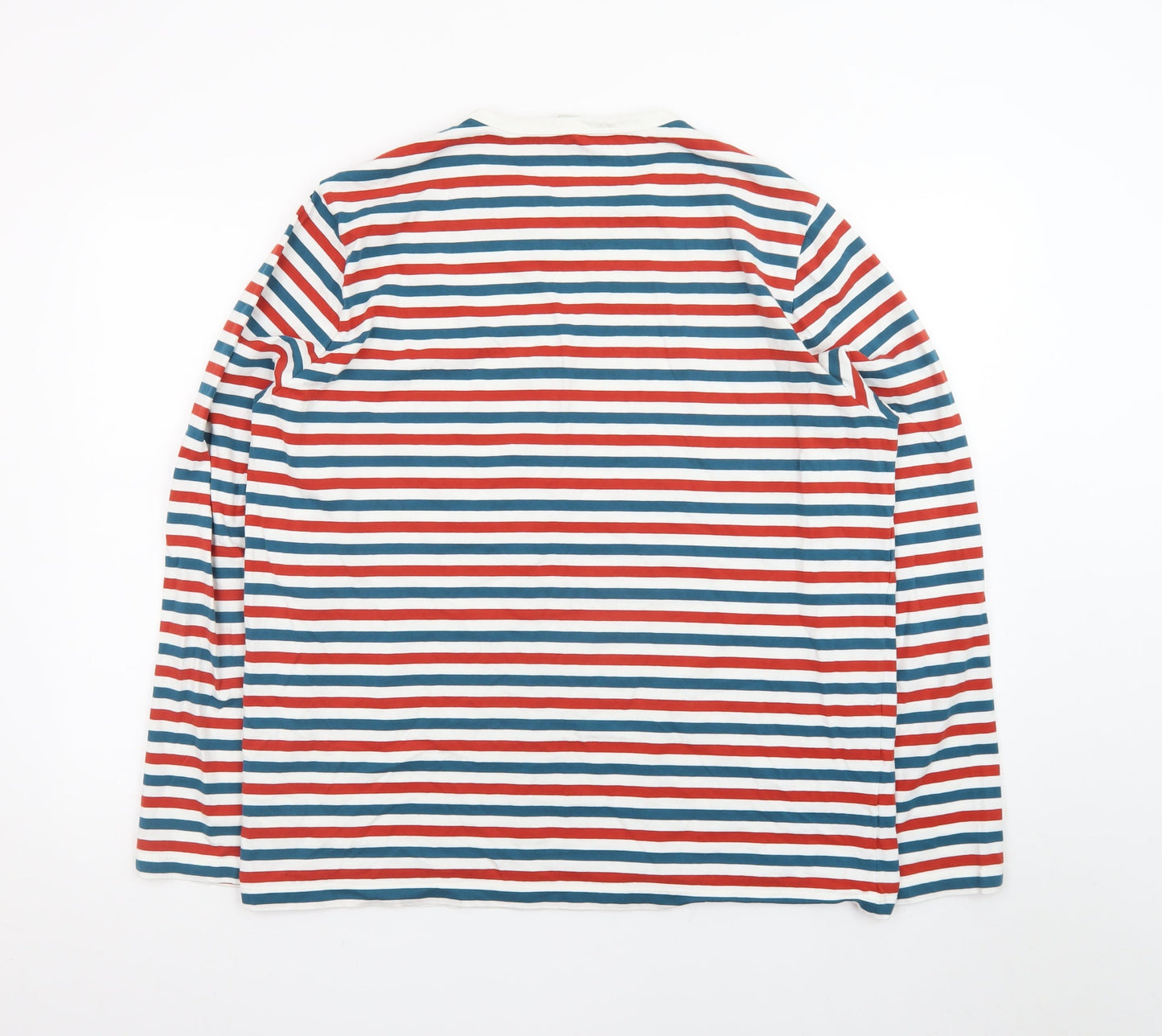 Seasalt Cornwall Men's Multicoloured Striped Long Sleeve T-Shirt L