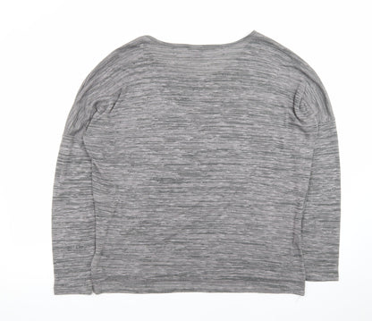 Vero Moda Women’s Grey Long Sleeve Jersey T-Shirt Size L