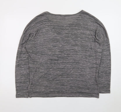 Vero Moda Women’s Grey Long Sleeve Jersey T-Shirt Size L