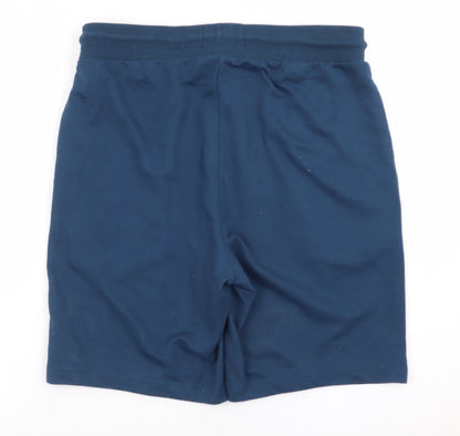 McKenzie Men's Blue L Sweat Shorts Jersey Cotton Blend