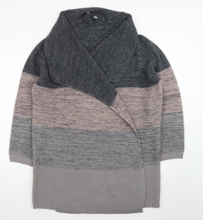 Next Women’s Grey XL Chunky Knit Open Cardigan Winter Jumper