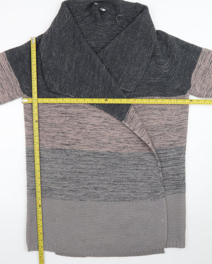 Next Women’s Grey XL Chunky Knit Open Cardigan Winter Jumper