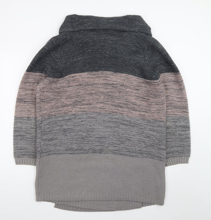 Next Women’s Grey XL Chunky Knit Open Cardigan Winter Jumper