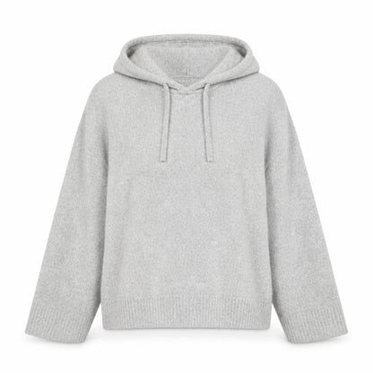 Marks & Spencer Women’s Grey Hooded Knit Jumper Size M