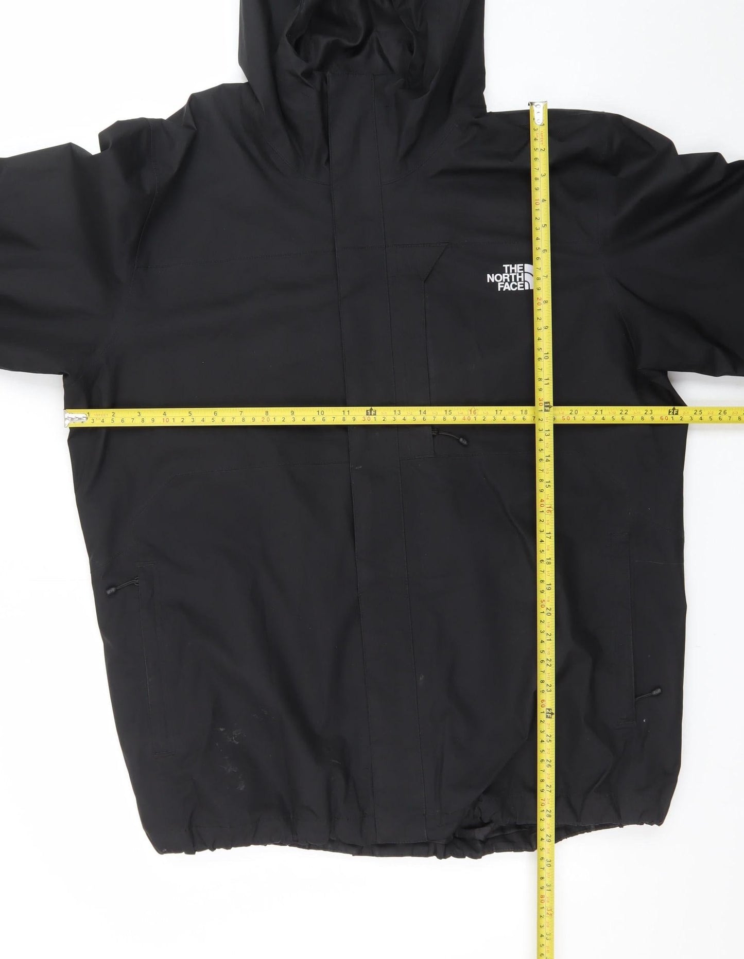 The North Face Men's Black XL Waterproof Hooded Rain Jacket