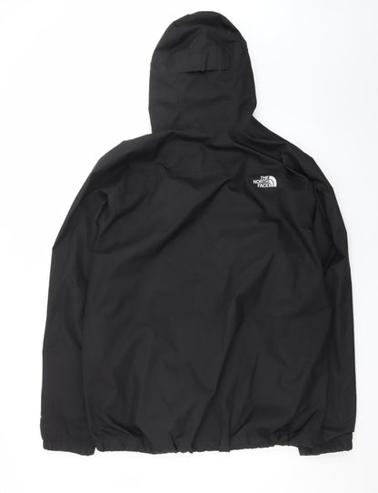 The North Face Men's Black XL Waterproof Hooded Rain Jacket