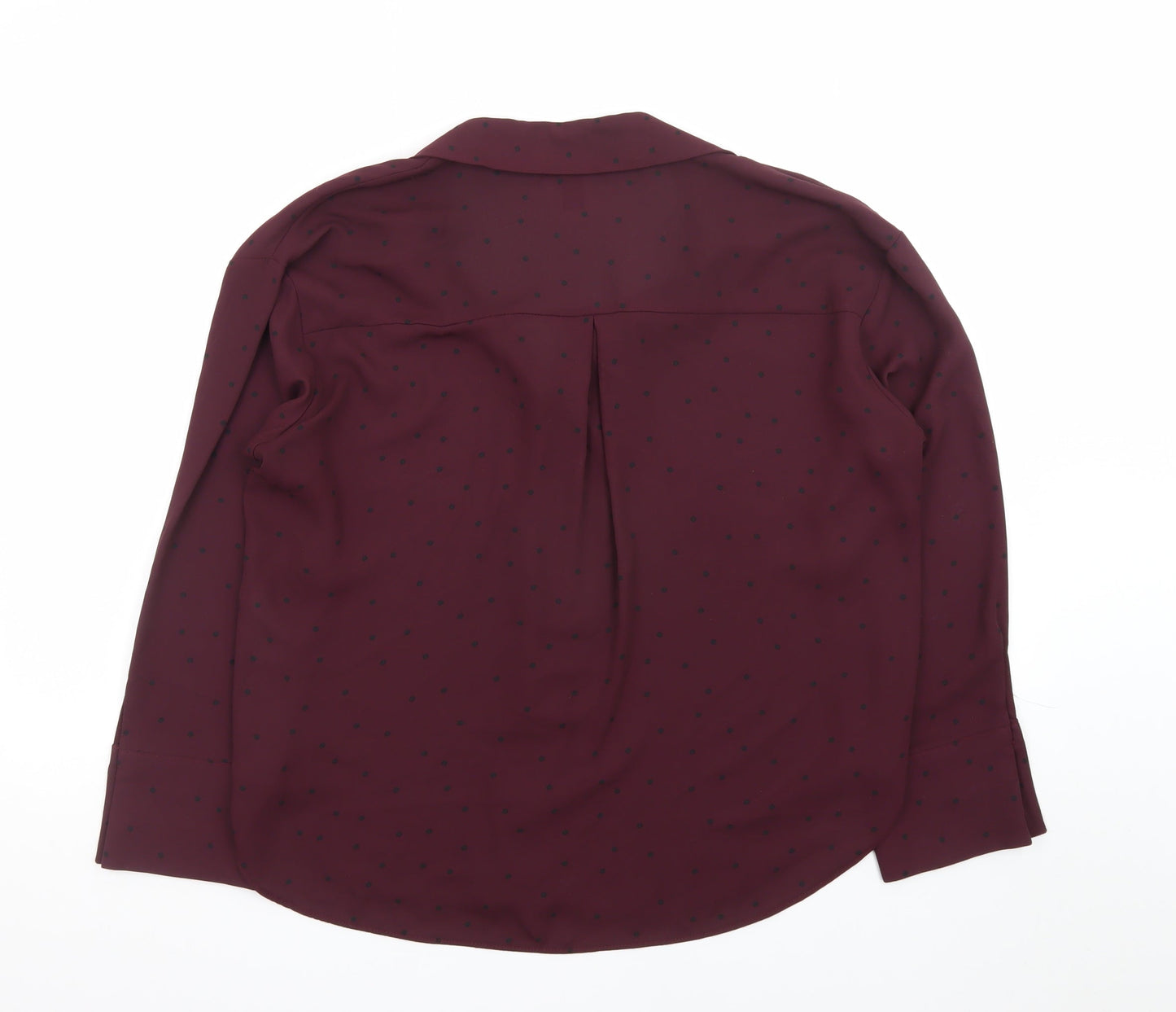 New Look Women’s Red Polka Dot Petite Blouse UK 12 Size