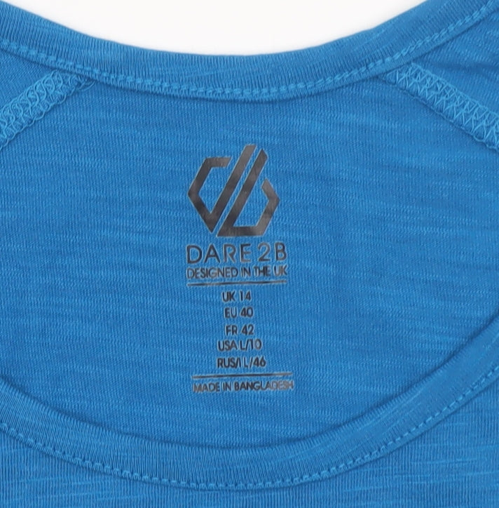 Dare 2B Womens Blue Basic Moisture Wicking T-Shirt UK 14