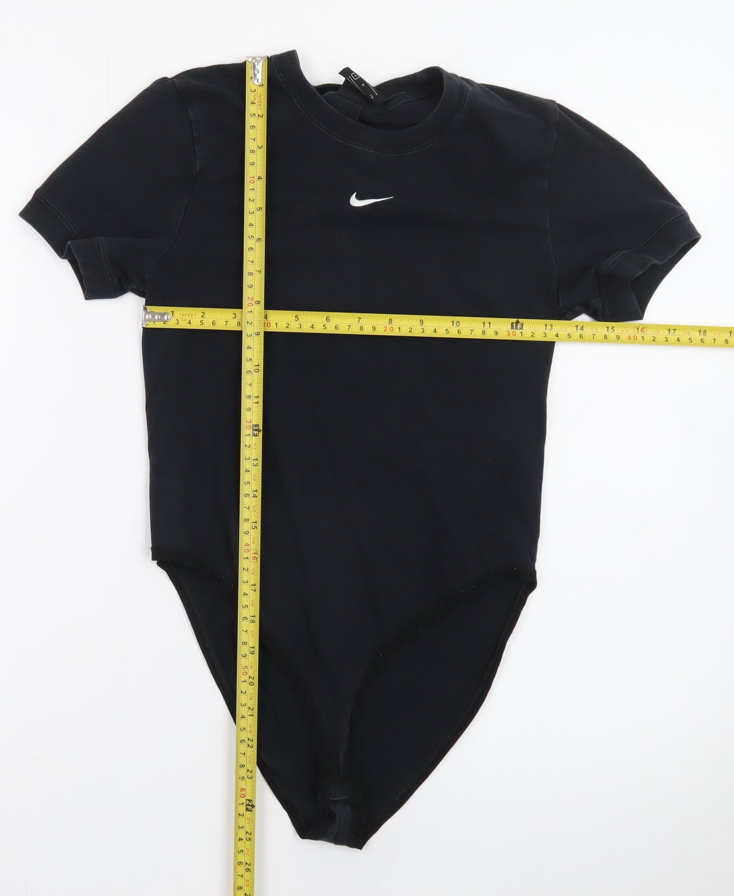 Nike Women's Black Slim Fit Bodysuit T-Shirt Size S