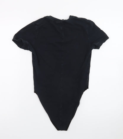 Nike Women's Black Slim Fit Bodysuit T-Shirt Size S