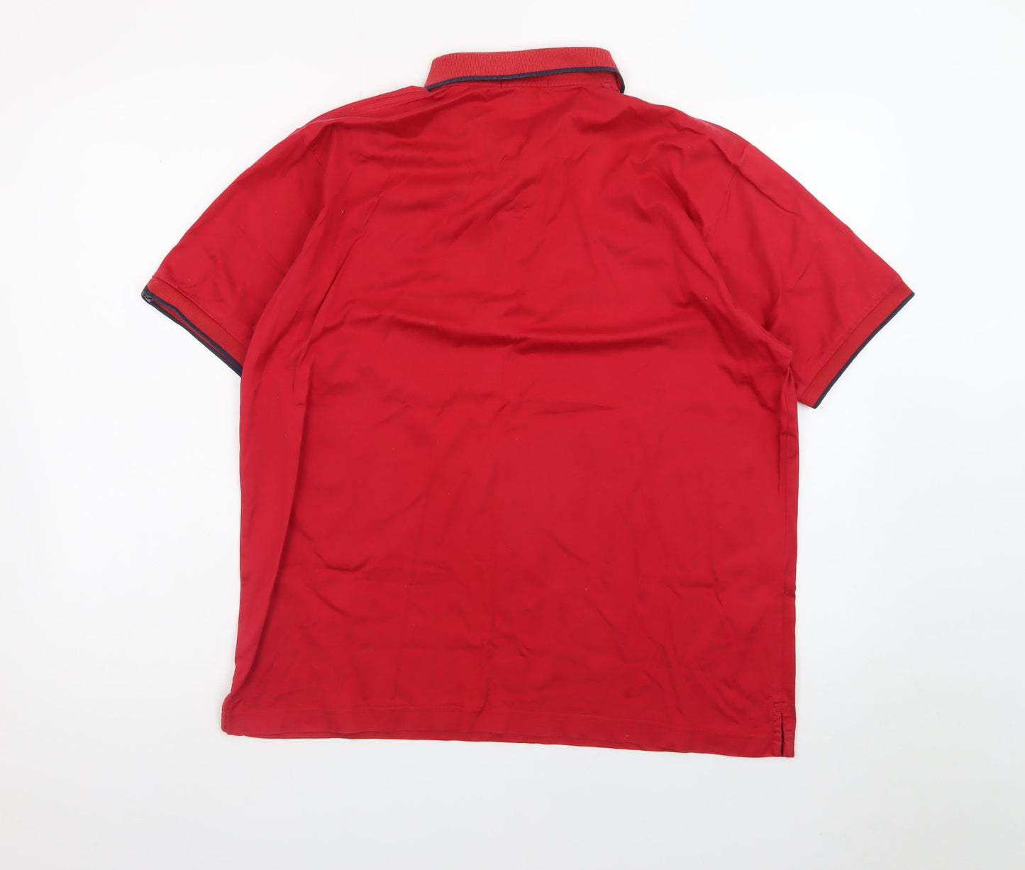 Cutter & Buck Red Cotton Men's L Polo Shirt Classic Fit