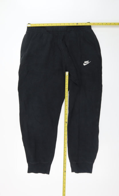 Nike Men's Black Jogger Sweatpants L Regular Fit Fleece Trousers