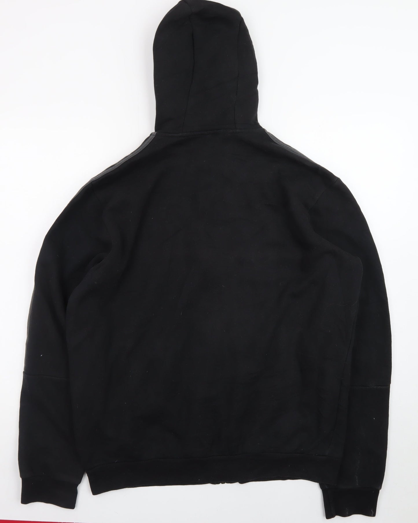 Adidas Men's Black Full Zip Hoodie L Sports Fleece Jacket