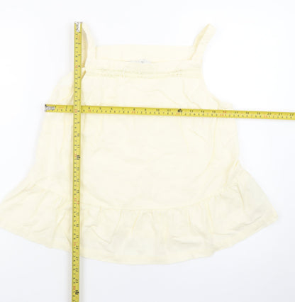 Marks and Spencer Womens Beige Cotton Camisole Tank Top Size 10