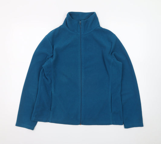 Yessica Unisex Blue Fleece Full Zip Jacket L Lightweight