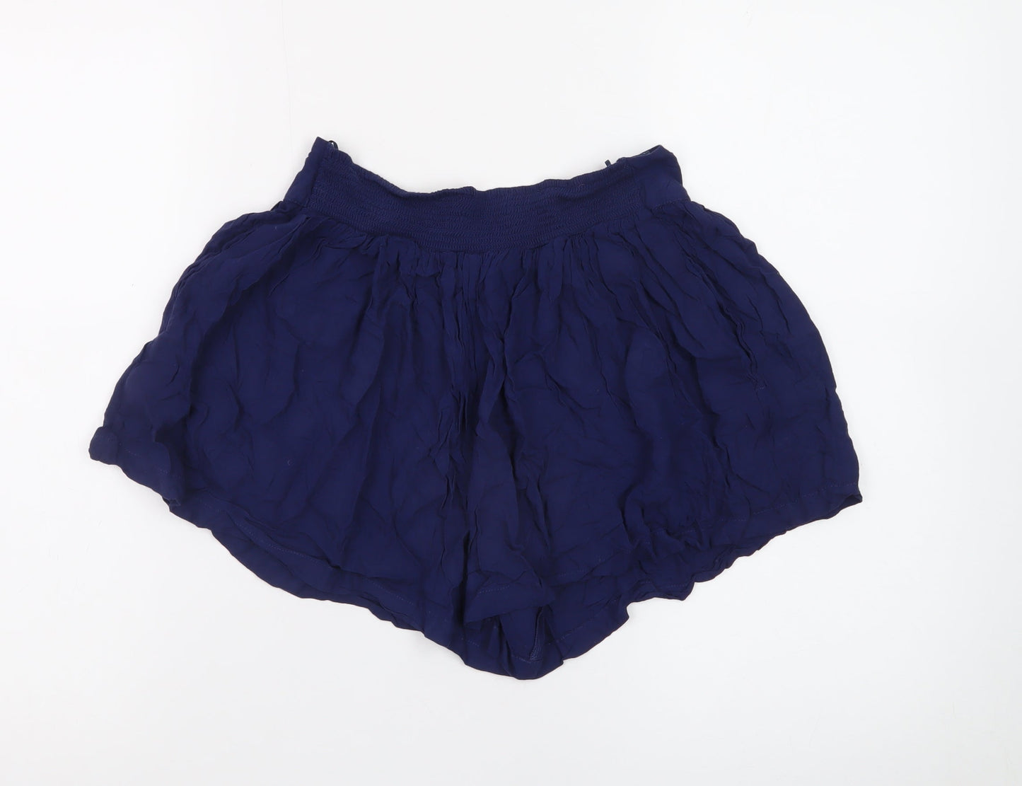 Next Women’s Blue Culotte Shorts Size 8 Lightweight Viscose