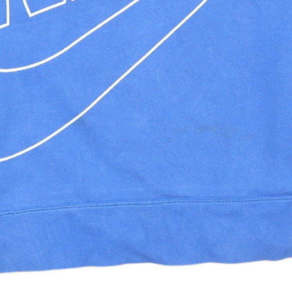 Nike Mens Blue Crew Neck Pullover Sweatshirt Size S Graphic Logo