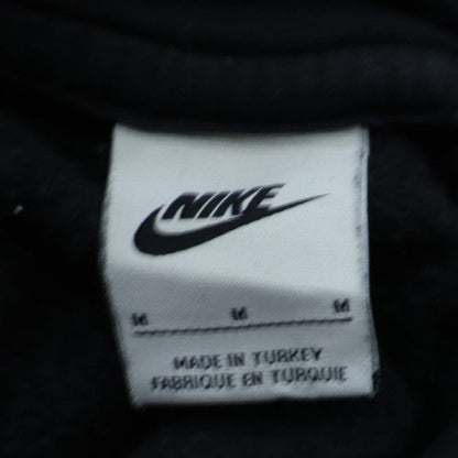 Nike Men Black Full Zip Hoodie Fleece Logo M Excellent Condition