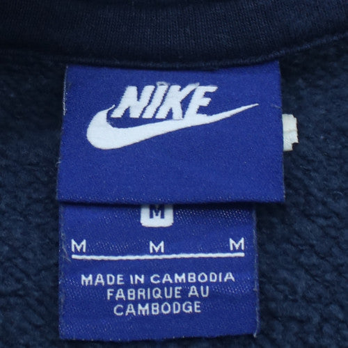 Nike Men's Blue Pullover Fleece Hoodie Medium Regular Fit