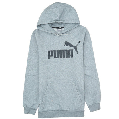 Puma Mens Grey XS Pullover Hoodie Fleece Logo Sweatshirt
