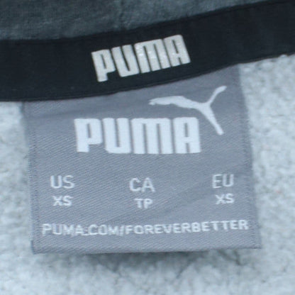 Puma Mens Grey XS Pullover Hoodie Fleece Logo Sweatshirt