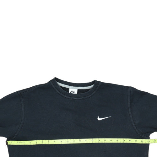 Nike Men's Black Regular Fit Crew Neck Fleece Sweatshirt M