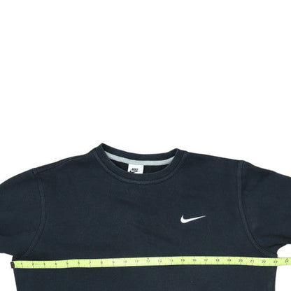 Nike Men's Black Regular Fit Crew Neck Fleece Sweatshirt M