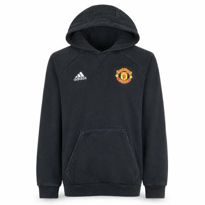 Adidas Men’s Black Manchester United Pullover Hoodie Small