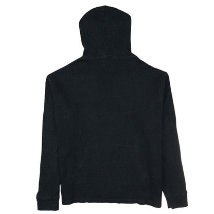 Polo Ralph Lauren Men's Black Knit Cotton Pullover Hoodie Size L