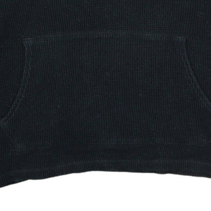 Polo Ralph Lauren Men's Black Knit Cotton Pullover Hoodie Size L