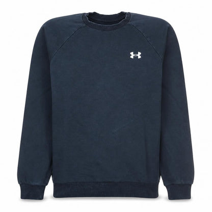 Under Armour Men's Navy Blue Loose Fit Crew Neck Sweatshirt M