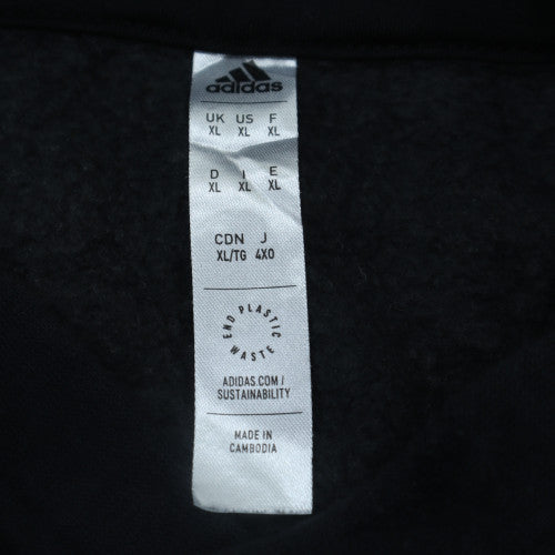 Adidas Men's Black XL Pullover Hoodie Fleece Sportswear