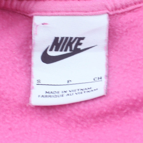 Nike Women’s Pink Crew Neck Pullover Sweatshirt Small Casual