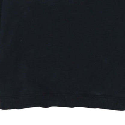 Napapijri Men's Black Logo Crew Neck Pullover Sweatshirt L