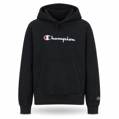 Champion Men's Black Small Pullover Hoodie Embroidered Logo