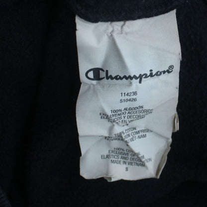 Champion Men's Black Small Pullover Hoodie Embroidered Logo