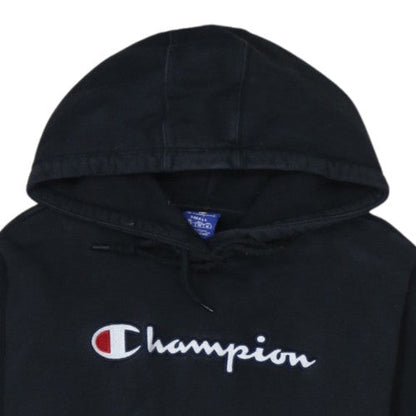 Champion Men's Black Small Pullover Hoodie Embroidered Logo