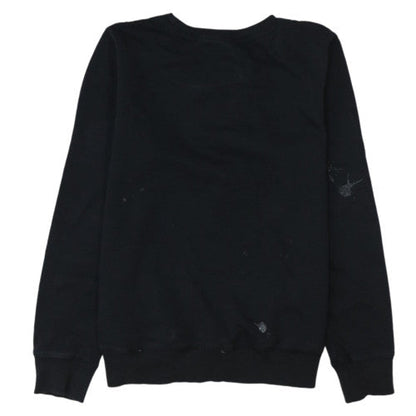 Champion Women's Black Medium Pullover Sweatshirt Logo Crew Neck