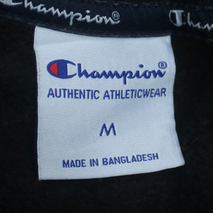 Champion Women's Black Medium Pullover Sweatshirt Logo Crew Neck
