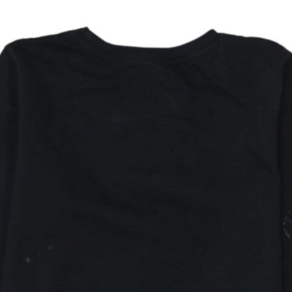 Champion Women's Black Medium Pullover Sweatshirt Logo Crew Neck