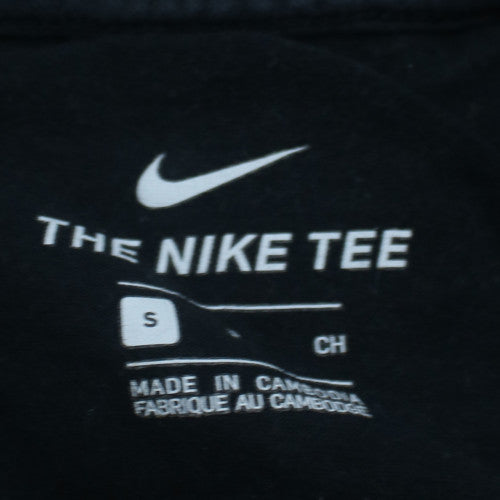 Nike Women's Black S Basic Short Sleeve Logo T-Shirt