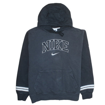 Nike Men's Black XL Pullover Hoodie with Logo and Pouch Pocket