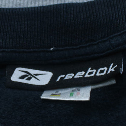 Reebok Men Blue XL Crew Neck Pullover Logo Sweatshirt